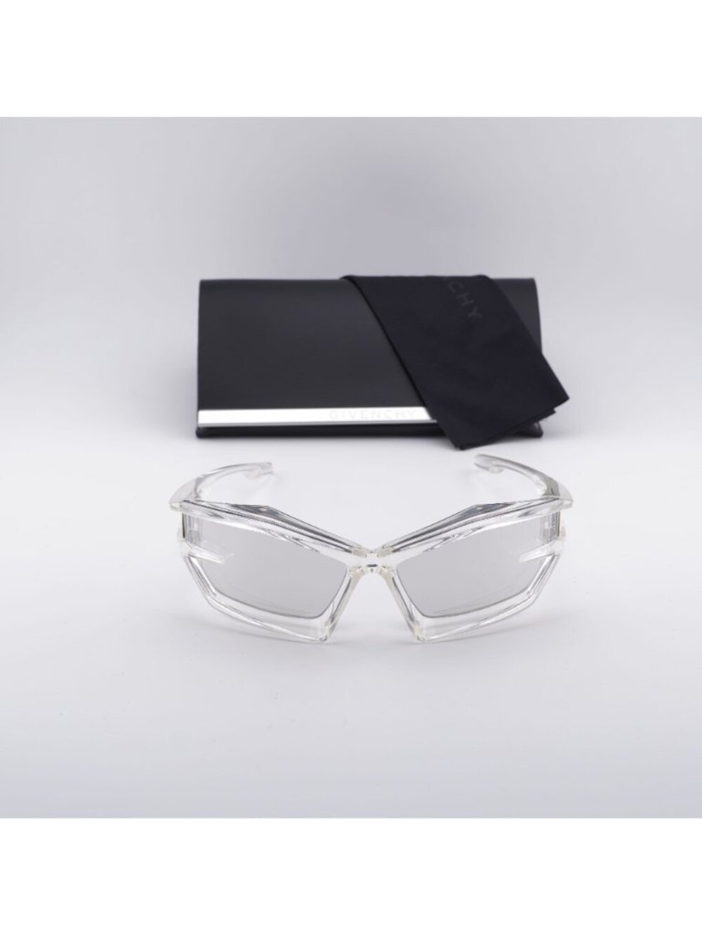 Givenchy GV40049U 26G Geometric Sunglasses - Transparent /Silver Mirror - Picture 7 of 11